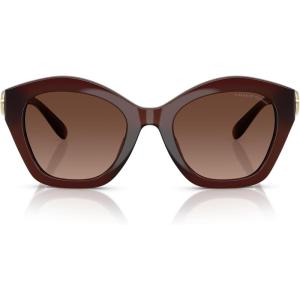 imageCoach Womens Hc8421u Universal Fit Butterfly SunglassesMilky HazelnutBrown Gradient Polarized