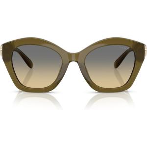 imageCoach Womens Hc8421u Universal Fit Butterfly SunglassesMilky OliveGrey Olive Gradient