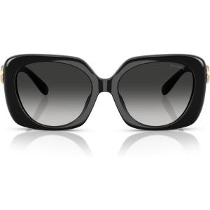 imageCoach Womens Hc8422u Universal Fit Square SunglassesBlackGrey Gradient