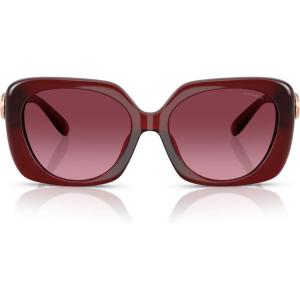 imageCoach Womens Hc8422u Universal Fit Square SunglassesMilky BurgundyBurgundy Gradient