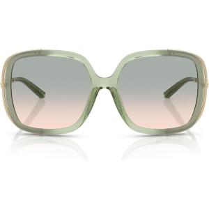 imageCoach Womens Hc8423u Universal Fit Square SunglassesGreyMint GradientGreen Peach Gradient