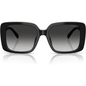 imageCoach Womens Hc8424u Universal Fit Square SunglassesBlackGrey Gradient