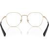 imageCOACH Mens Hc5170 Round Prescription Eyewear FramesShiny Light GoldDemo Lens