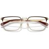 imageCOACH Mens Hc5178 Metal C Hardware Rectangular Prescription Eyewear FramesSatin Light GoldBrownDemo Lens