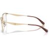 imageCOACH Mens Hc5178 Metal C Hardware Rectangular Prescription Eyewear FramesSatin Light GoldBrownDemo Lens
