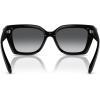imageCOACH Womens Hc8408u Universal Fit Square SunglassesBlackGrey Gradient Polarized
