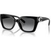 imageCOACH Womens Hc8408u Universal Fit Square SunglassesBlackGrey Gradient Polarized