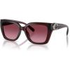 imageCOACH Womens Hc8408u Universal Fit Square SunglassesMilky BurgundyBerry Gradient