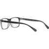imageCoach Mens Hc6213u Universal Fit Rectangular Prescription Eyewear FramesBlackTransparent GreyDemo Lens
