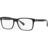 imageCoach Mens Hc6213u Universal Fit Rectangular Prescription Eyewear FramesBlackTransparent GreyDemo Lens