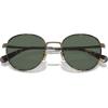 imageCoach Mens Hc7163 Round SunglassesAntique GoldTokyo TortoiseGreen Solid