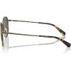 imageCoach Mens Hc7163 Round SunglassesAntique GoldTokyo TortoiseGreen Solid