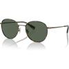 imageCoach Mens Hc7163 Round SunglassesAntique GoldTokyo TortoiseGreen Solid