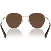 imageCoach Mens Hc7163 Round SunglassesLight GoldDark TortoiseBrown Solid