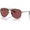 imageCoach Mens Hc7164 Aviator SunglassesAntique GoldDark TortoiseWine Solid