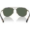imageCoach Mens Hc7164 Aviator SunglassesAntique GoldTokyo TortoiseGreen Solid