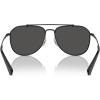 imageCoach Mens Hc7164 Aviator SunglassesSatin BlackGrey Solid