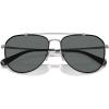 imageCoach Mens Hc7164 Aviator SunglassesSatin GunmetalBlackGrey Solid Polarized