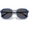 imageCoach Mens Hc8383u Universal Fit Square SunglassesTransparent Blue GradientBlue Solid