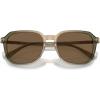 imageCoach Mens Hc8383u Universal Fit Square SunglassesTransparent Green Tan GradientBrown Solid