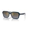 imageCoach Mens Hc8388u Universal Fit Square SunglassesDark BlueLight BlueBlue Gradient Mirrored