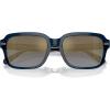 imageCoach Mens Hc8388u Universal Fit Square SunglassesDark BlueLight BlueBlue Gradient Mirrored