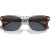 imageCoach Mens Hc8397u Universal Fit Square SunglassesPecan Blue Grey GradientBlue Grey Solid