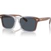 imageCoach Mens Hc8397u Universal Fit Square SunglassesPecan Blue Grey GradientBlue Grey Solid