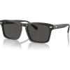imageCoach Mens Hc8397u Universal Fit Square SunglassesTransparent Dark GreyGrey Solid