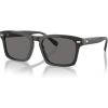 imageCoach Mens Hc8397u Universal Fit Square SunglassesTransparent Dark GreyGrey Solid Polarized