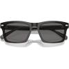 imageCoach Mens Hc8397u Universal Fit Square SunglassesTransparent Dark GreyGrey Solid Polarized