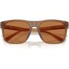 imageCoach Mens Hc8427u Universal Fit Square SunglassesMatte Transparent AmberAmber Solid