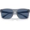 imageCoach Mens Hc8427u Universal Fit Square SunglassesMatte Transparent BlueBlue Solid
