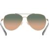 imageCoach Womens Hc7140 Aviator SunglassesShiny Light GoldGreen Brown Gradient