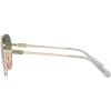 imageCoach Womens Hc7140 Aviator SunglassesShiny Light GoldGreen Brown Gradient