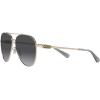 imageCoach Womens Hc7140 Aviator SunglassesShiny Light GoldGrey Gradient