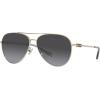 imageCoach Womens Hc7140 Aviator SunglassesShiny Light GoldGrey Gradient