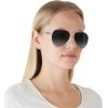 imageCoach Womens Hc7140 Aviator SunglassesShiny Light GoldGrey Gradient