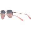 imageCoach Womens Hc7140 Aviator SunglassesShiny Light GoldPlum Purple Scarlet Gradient
