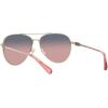 imageCoach Womens Hc7140 Aviator SunglassesShiny Light GoldPlum Purple Scarlet Gradient
