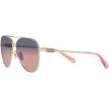imageCoach Womens Hc7140 Aviator SunglassesShiny Light GoldPlum Purple Scarlet Gradient