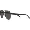 imageCoach Womens Hc7143 Aviator SunglassesSatin BlackDark Grey Solid