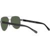 imageCoach Womens Hc7143 Aviator SunglassesSatin GunmetalDark Green Solid