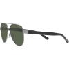 imageCoach Womens Hc7143 Aviator SunglassesSatin GunmetalDark Green Solid