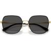 imageCoach Womens Hc7180d Square SunglassesShiny GoldBlackGrey Solid