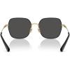 imageCoach Womens Hc7180d Square SunglassesShiny GoldBlackGrey Solid