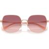 imageCoach Womens Hc7180d Square SunglassesShiny Rose GoldMilkyViolet Pink Gradient