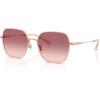 imageCoach Womens Hc7180d Square SunglassesShiny Rose GoldMilkyViolet Pink Gradient