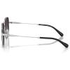 imageCoach Womens Hc7180d Square SunglassesShiny SilverBlackGrey Gradient