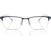 imageCOACH Mens Hc5172t Rectangular Prescription Eyewear FramesDark NavySilverDemo Lens